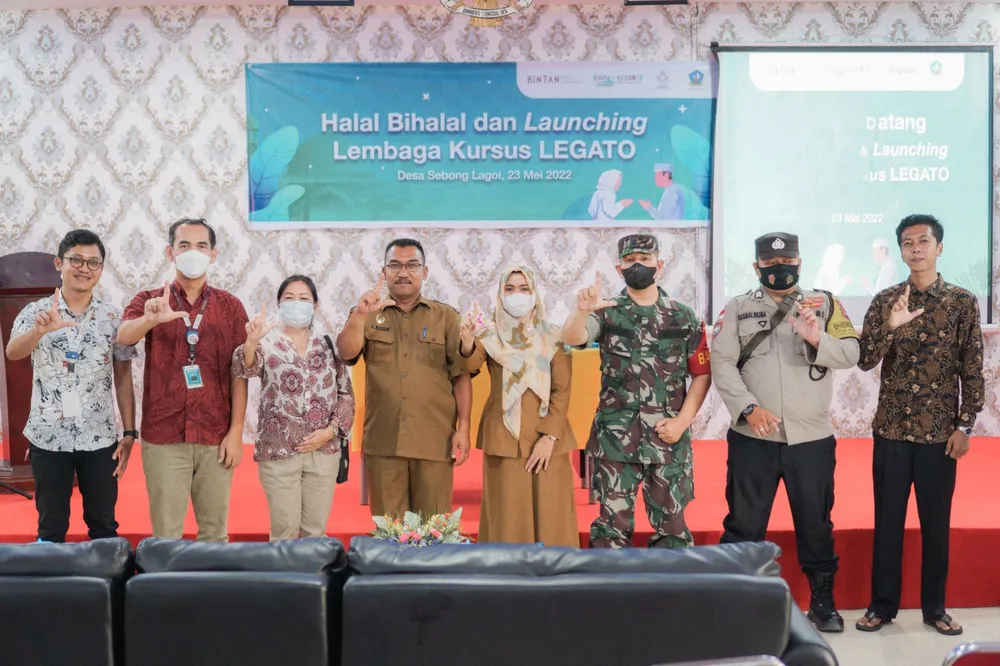 Peluncuran Lembaga Kursus Legato di Desa Sebong Lagoi, 23 Mei 2022