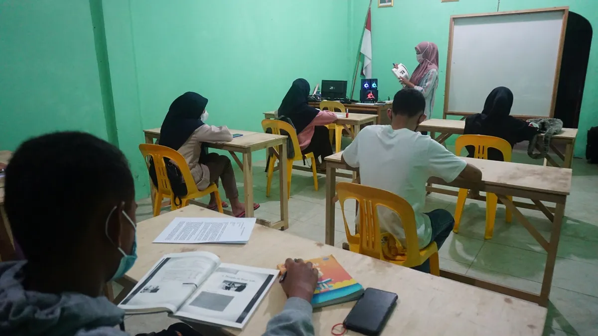 Suasana kelas Bahasa Inggris di Legato
